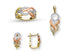 SET Inel + Cercei + Pandantiv AUR14K ST14K458