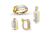SET Inel + Cercei + Pandantiv AUR14K ST14K4619