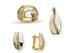 SET Inel + Cercei + Pandantiv AUR14K ST14K474